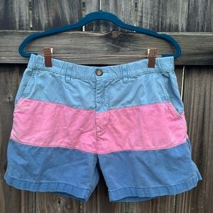 Vintage 80's Chubbies Boomshakalaka Colorblock casual Shorts, sz small